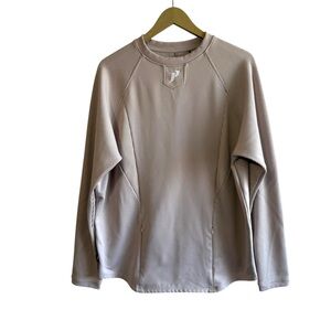 1st Phorm Beige Thermal Knit Long Sleeve Shirt Active Hiking Gym Travel